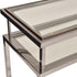 Libra Belgravia Stainless Steel and Glass  Console Table 160x45x76cm